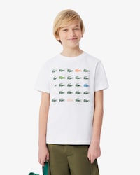 Crocodile Print Cotton T-Shirt