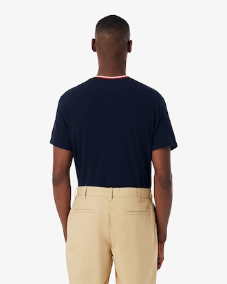 Men's Contrast Neck Pajama Top