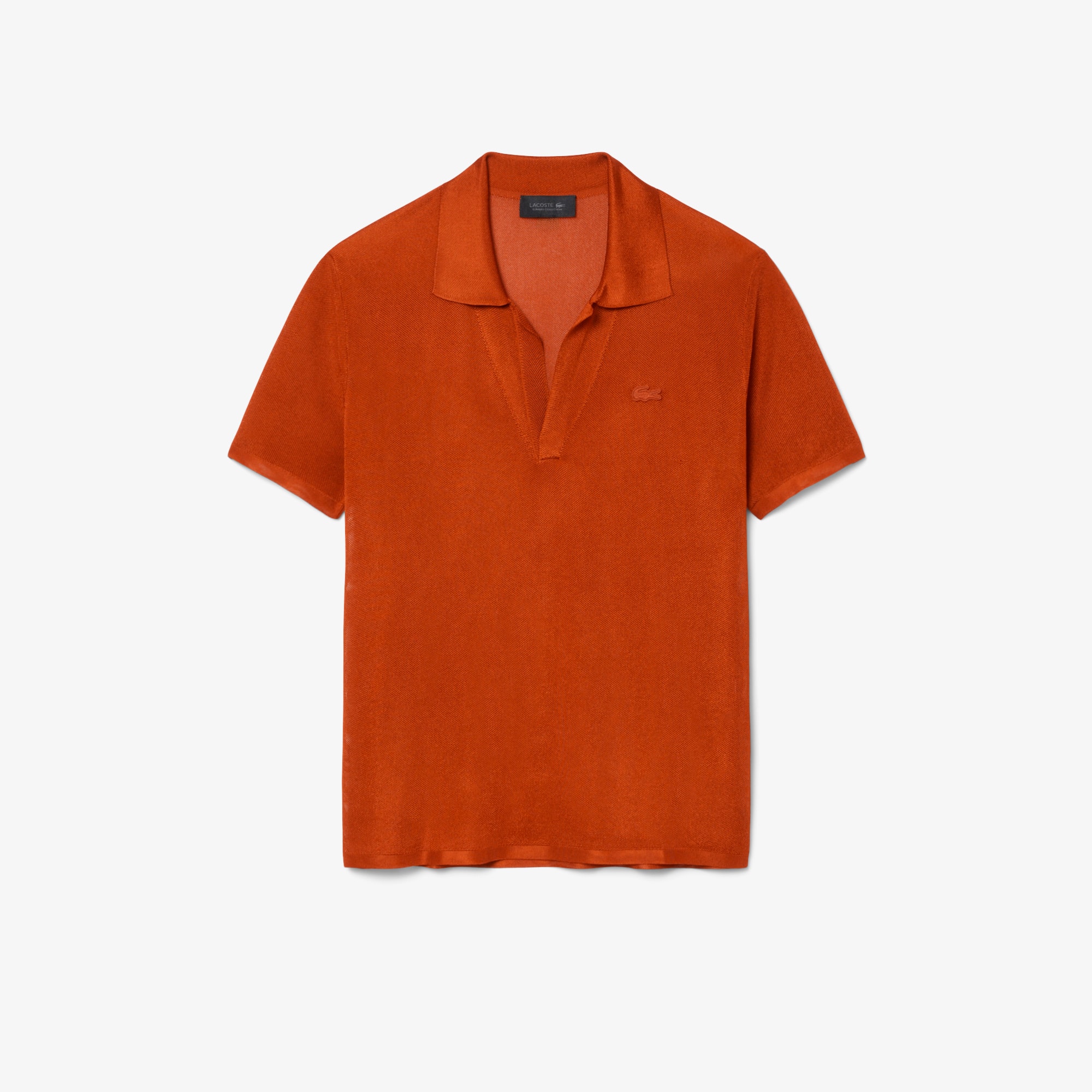 Runway Slim Fit Satin Piqué Polo Shirt