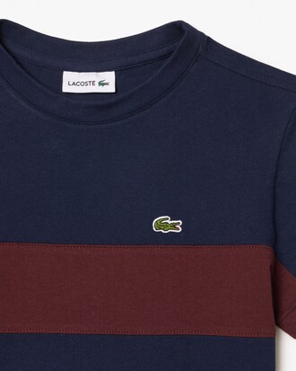 Kids' Contrast Stripe Cotton T-Shirt