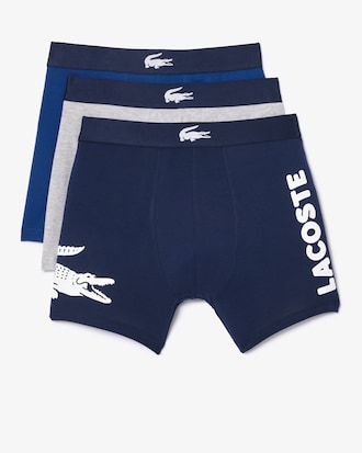 Men's 3-Pack Crocodile Waist Boxer Briefs