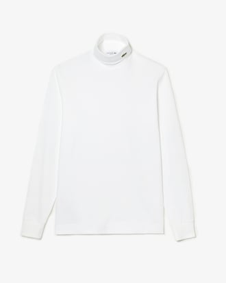 T-shirt manches longues homme &agrave; col roul&eacute; en coton biologique