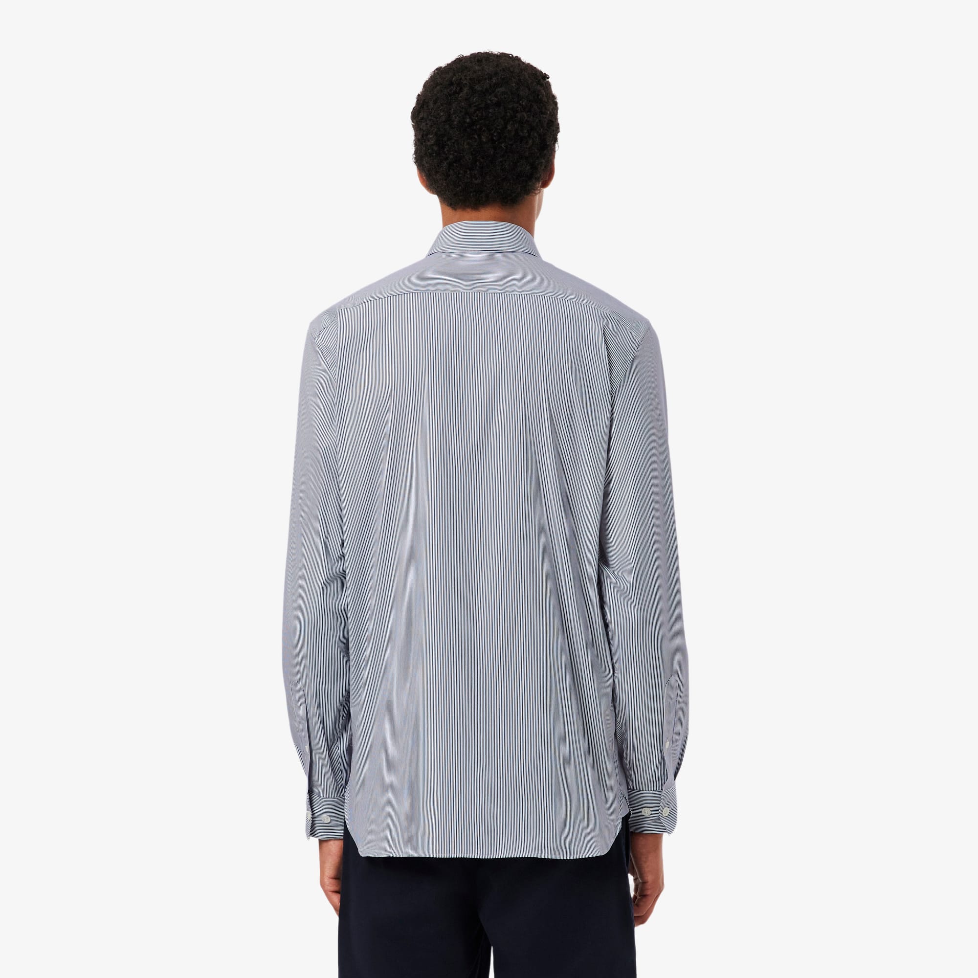 Men's Slim Fit Striped Stretch Button Down Shirt