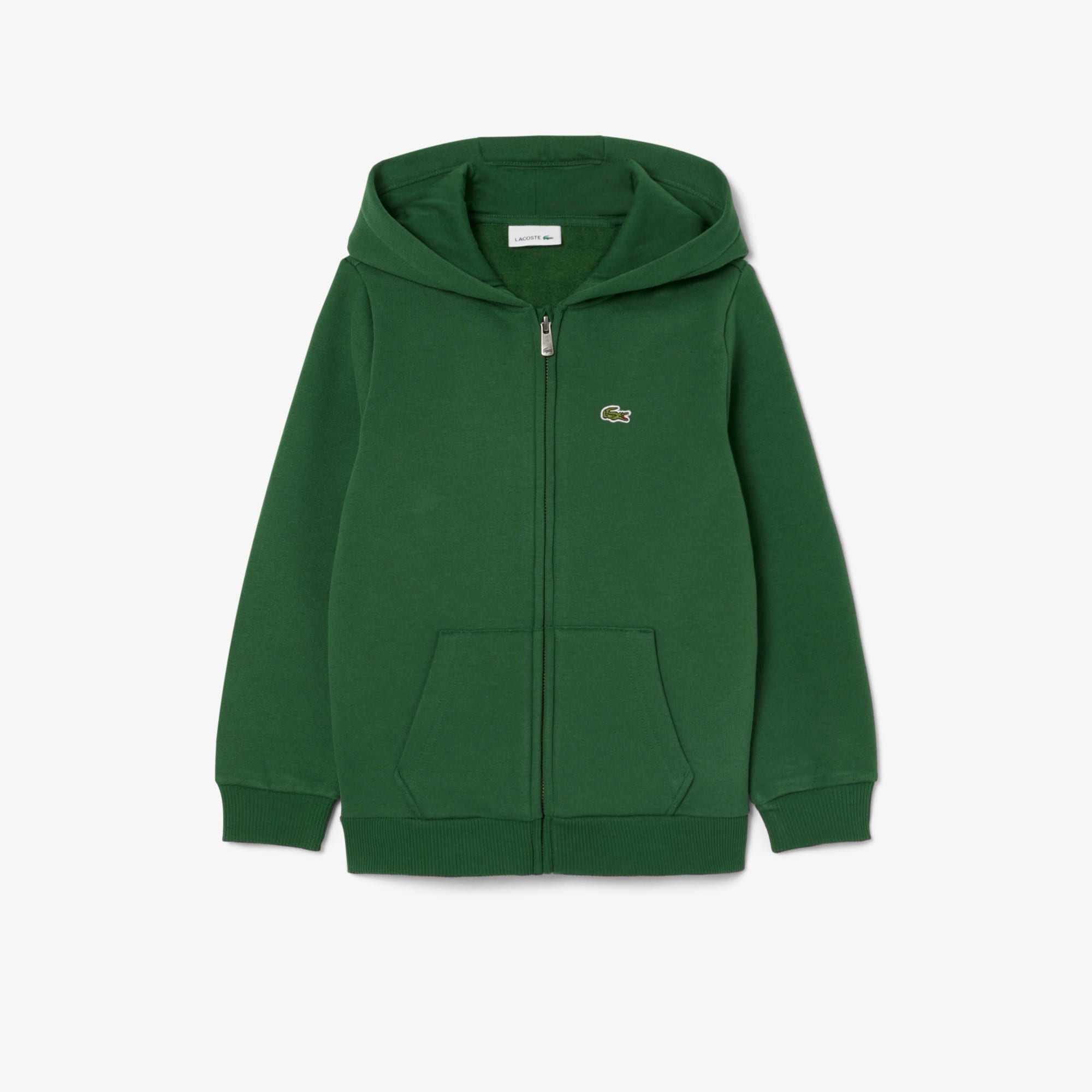 Lacoste Kids' Fleece Crew Neck Sweatshirt - 10 Years In Green