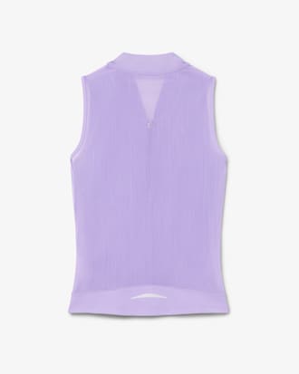 Polo de Tenis El&aacute;stico sin Mangas de Dos Tejidos