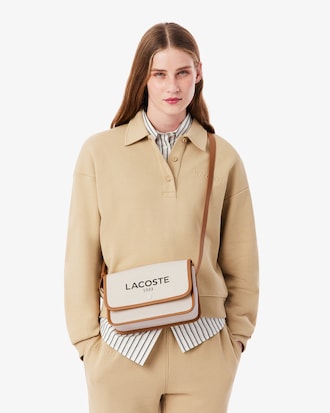 Bolso Satchel Heritage Con Cierre De Solapa Y Lona Para Mujer