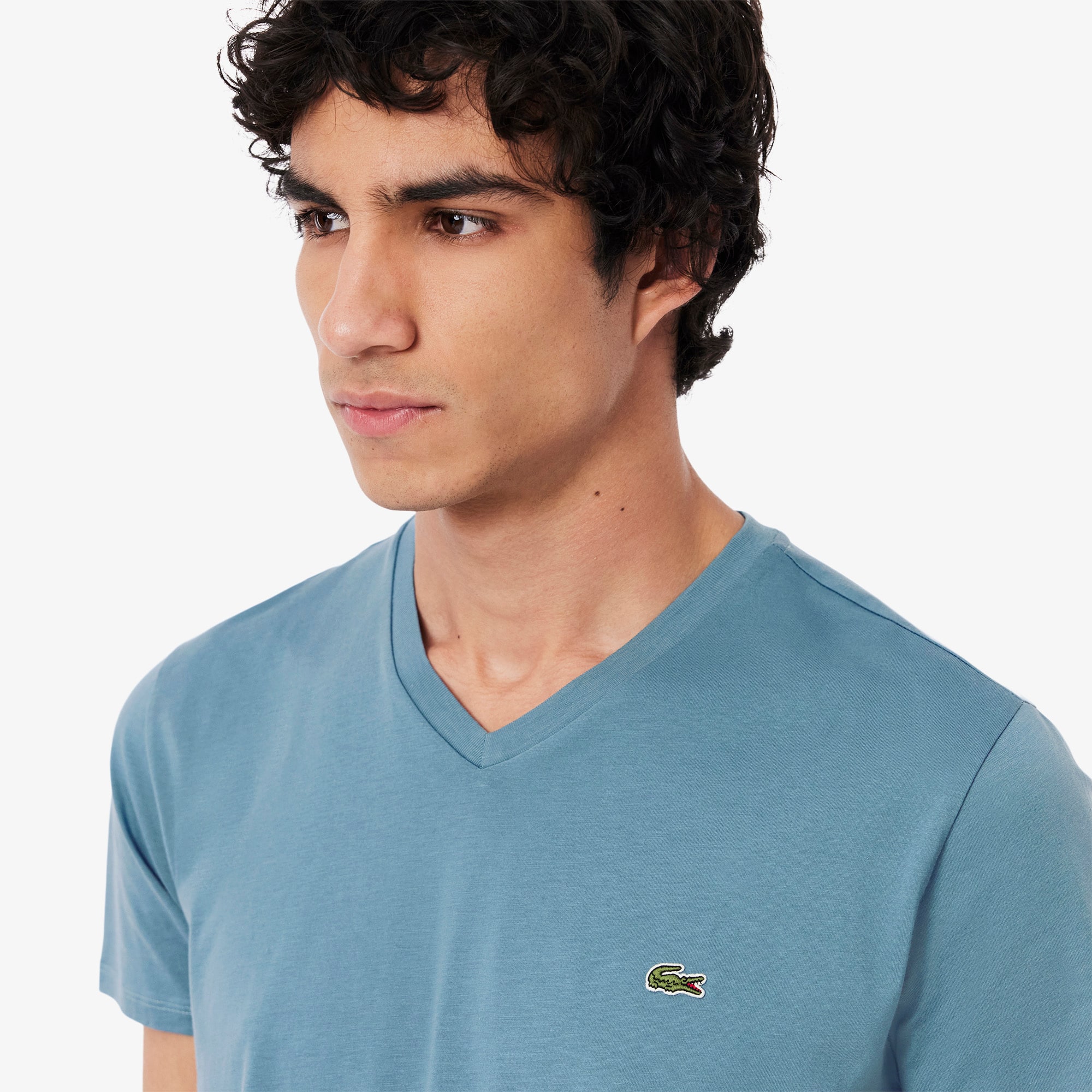 Men's Lightweight Pima Cotton V-Neck T-Shirt - T-shirts Men's Lightweight Pima Cotton V-Neck T-Shirt - T-shirts