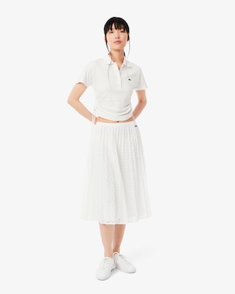 Women's Pleated Lace Skirt