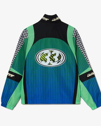 Veste de surv&ecirc;tement homme Lacoste d&eacute;grad&eacute; et imprim&eacute; damier