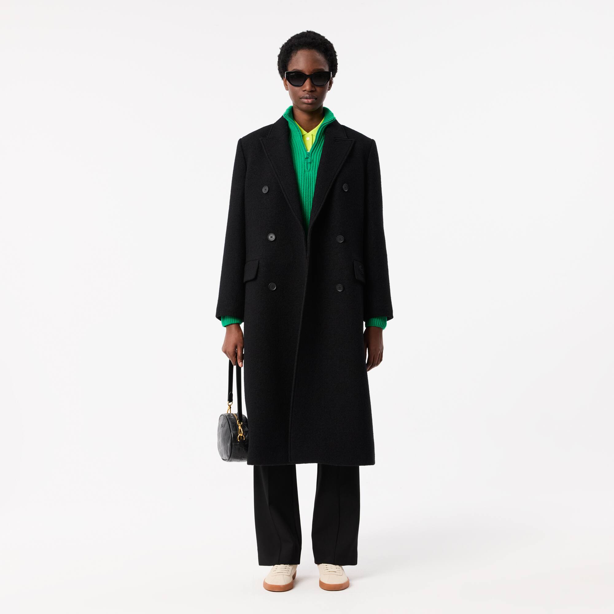 Women's Long Wool Coat - Jackets & Coats - New In 2026 | Lacoste