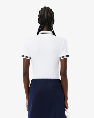 Slim Fit French Made Ribbed Polo