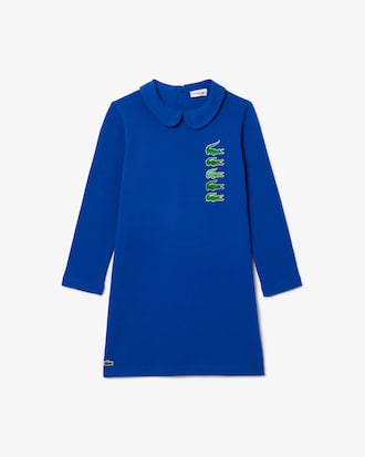 Vestido polo con cierre trasero y cocodrilo