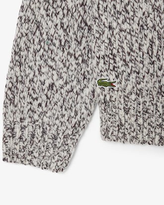 Mercerized Knit Wool Cardigan