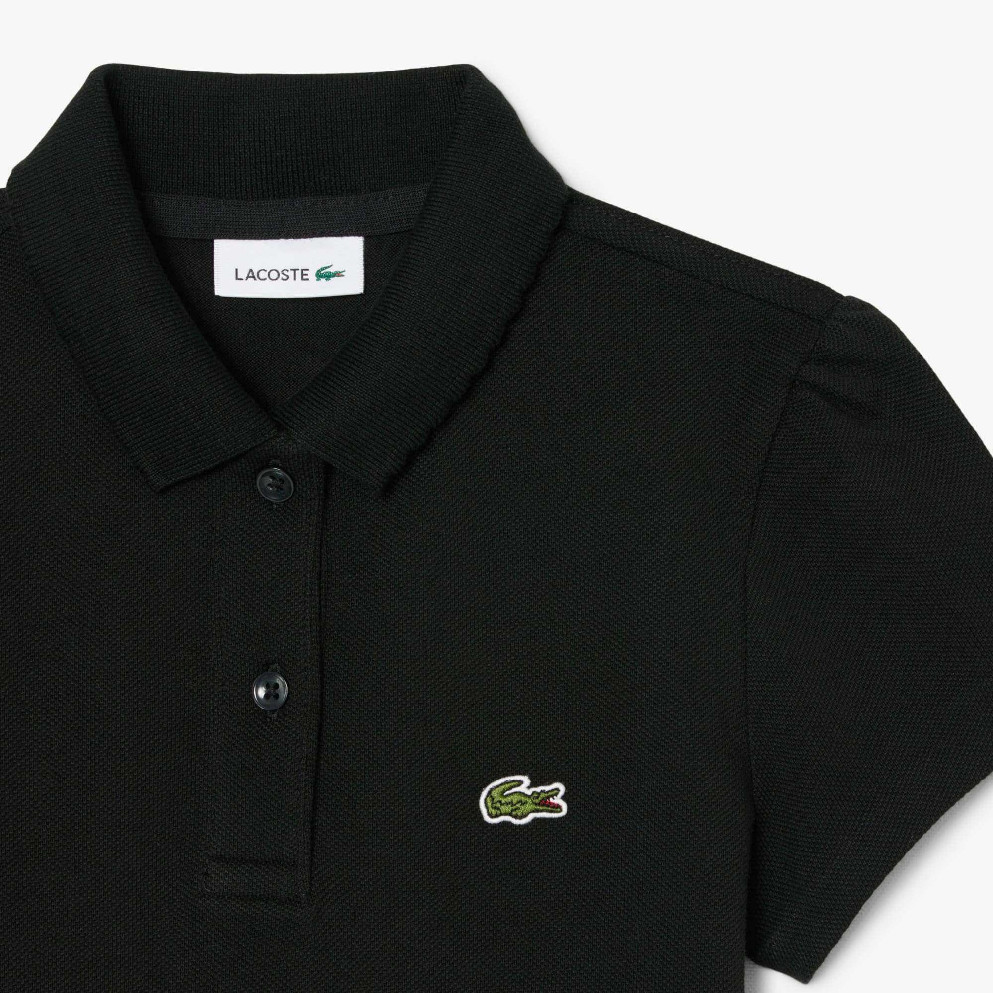 Girls' Scalloped Collar Piqué Polo
