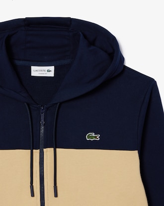 Sweatshirt homme color-block zipp&eacute; avec capuche