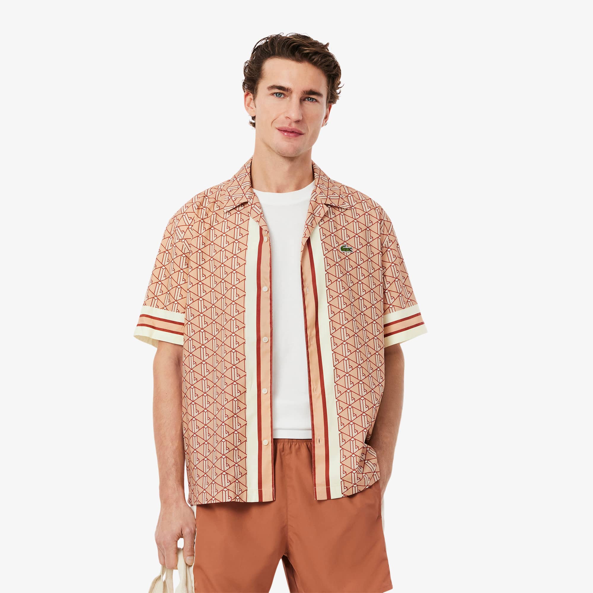 Men's Straight Cut Monogram Shirt - Button Down Shirts - New