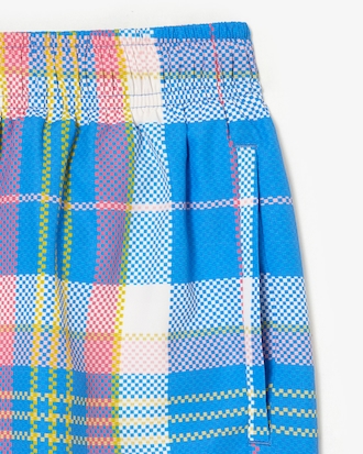 Men&rsquo;s Quick-Dry Checked Swim Trunks