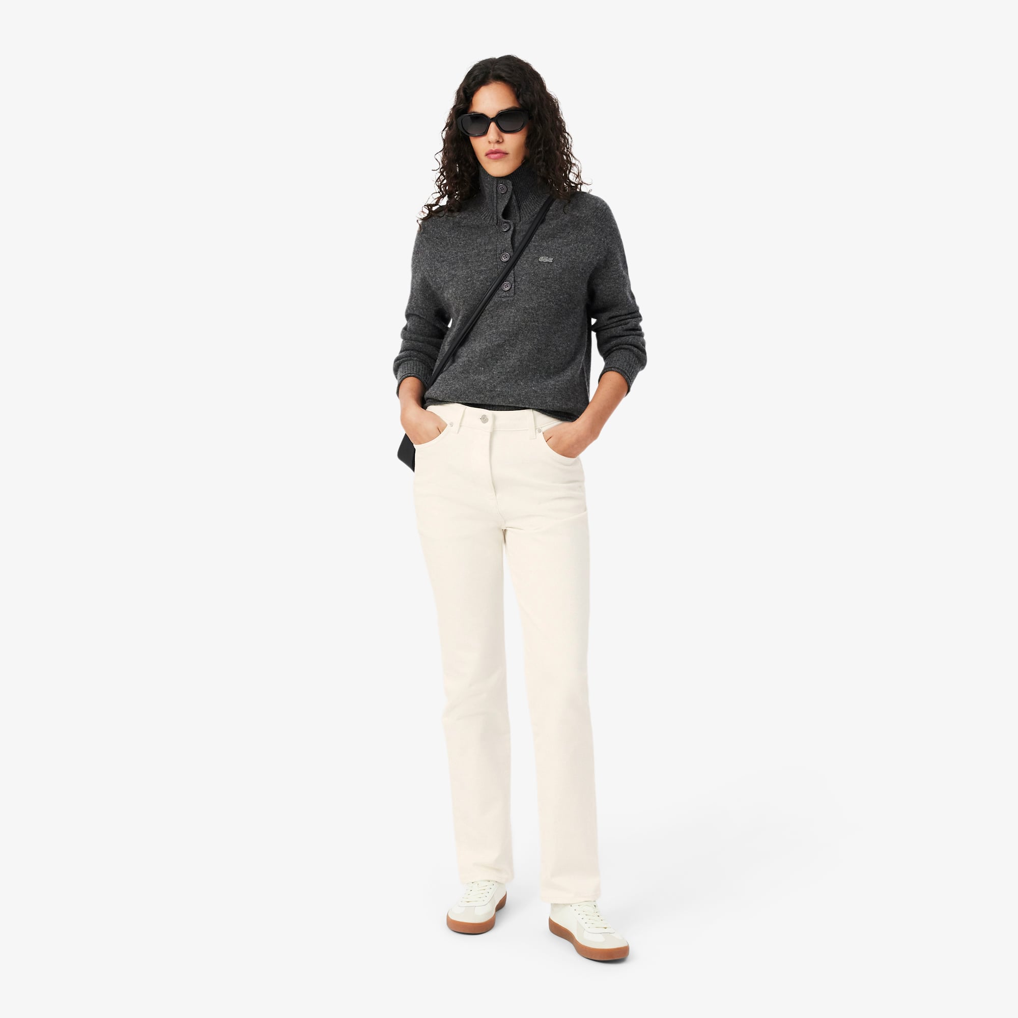 Straight Cut High Waist Denim Jeans