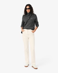 Straight Cut High Waist Denim Jeans