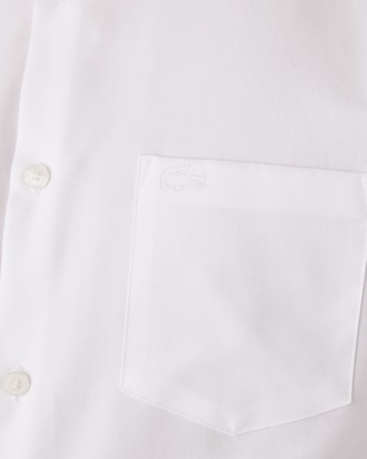 Chemise regular fit en popeline de coton unie