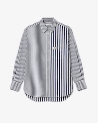 Women's Striped Cotton Poplin Shirt