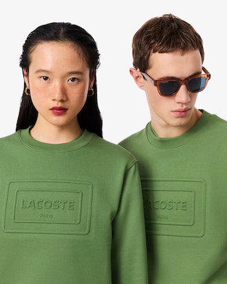 Embossed Fleece Sweatshirt