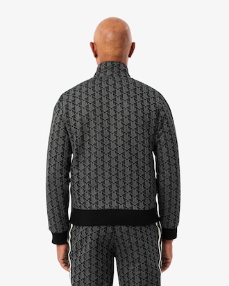 Sweatshirt zippé homme Paris jacquard avec monogramme
