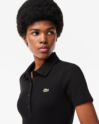 Women's Slim Fit Ribbed Cotton Dress