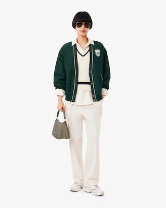Women's Oversized Padded Nylon Cardigan