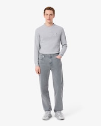 Jeans para hombre en denim con efecto lavado