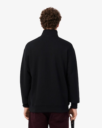 Sudadera de Cuello con Cierre de Felpa Estampada