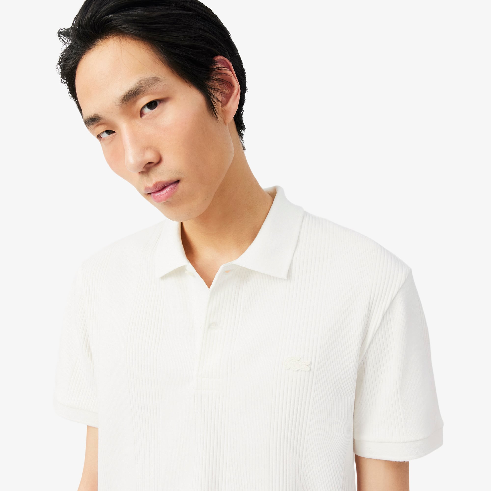 Classic Fit Ribbed Knit Polo - Polo Shirts - New In 2026 | Lacoste