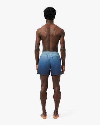 Traje de baño para hombre corto con estampado degradado