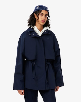 Mid Length Water-Repellent Oversized Parka