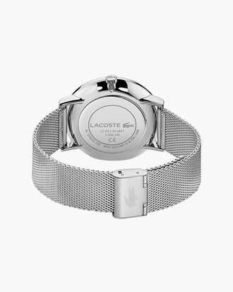 Gents Moon Multifunction Watch with Stainless Steel Mesh Band Strap