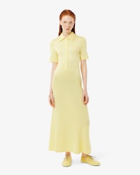 Women's Runway Polo Collar Piqué Dress