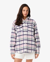 Women's Oversized Quilted Wool Overshirt