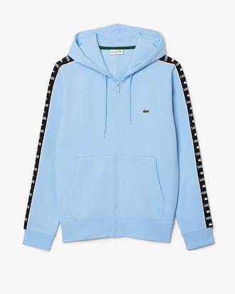 Men's Logo Stripe Zip-Up Hoodie