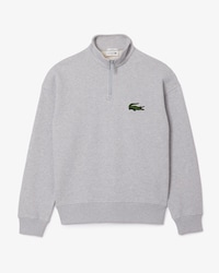 Unisex Loose Fit High-Neck Fleece Sweatshirt