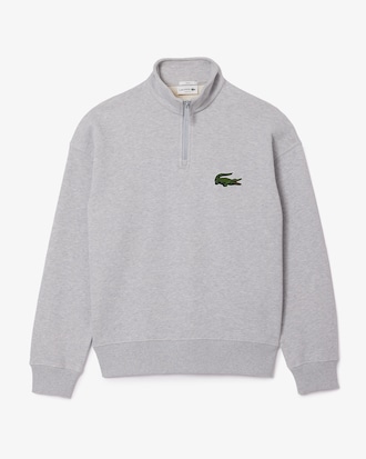 Unisex Loose Fit High-Neck Fleece Sweatshirt