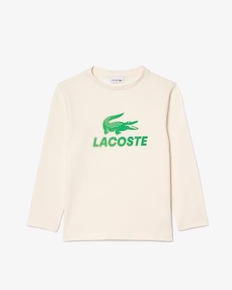 Kids' Crocodile Print Cotton T-Shirt
