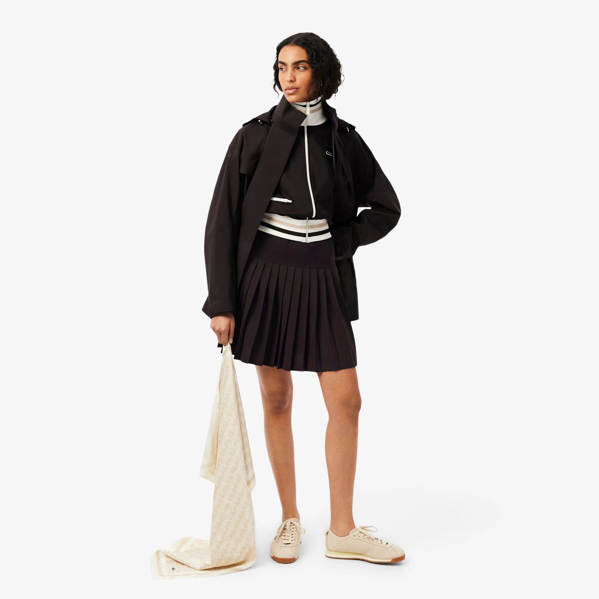 Stretch Piqué Pleated Polo Dress - Dresses - New In 2026 | Lacoste