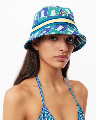 Sombrero de pescador con estampado de jacquard