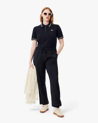 Women's Made In France Ribbed Cotton Polo