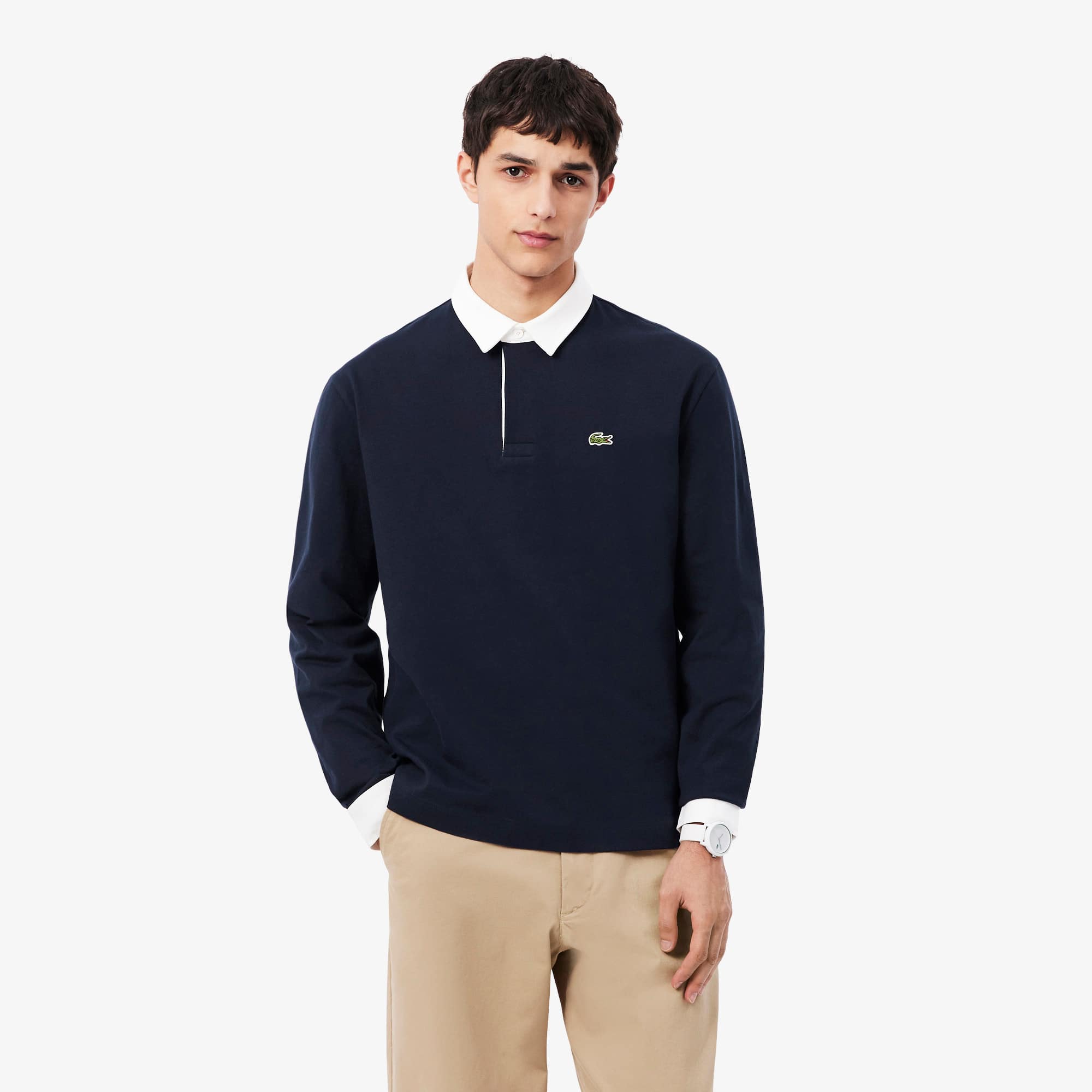 Relaxed Fit Jersey Rugby Polo Shirt