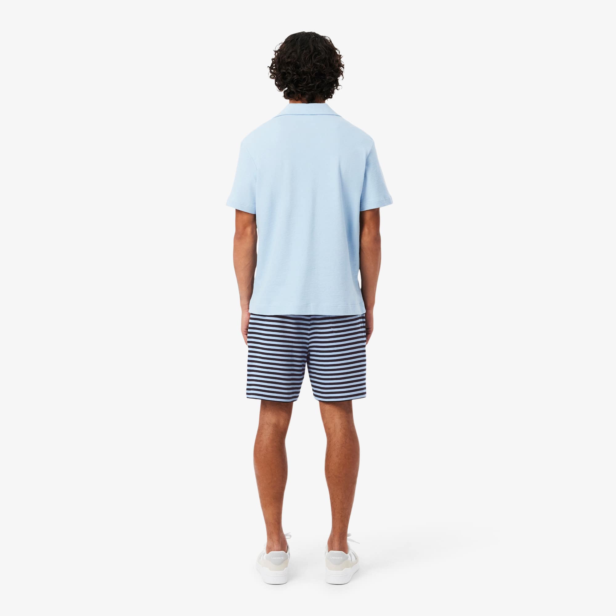 Regular Fit Striped Cotton Shorts