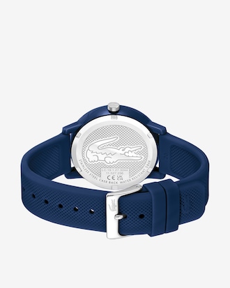 Men’s Lacoste.12.12 Blue Silicone Strap Watch