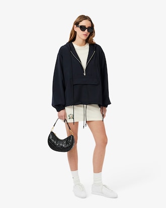 Women's Oversized Wool Blend Pullover Jacket