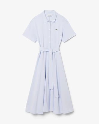Women's Flared Mini-Piqu&eacute; Polo Dress