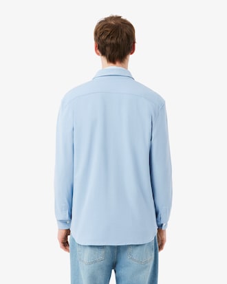 Camisa Para Hombre Slim Fit En Piqu&eacute; De Algod&oacute;n